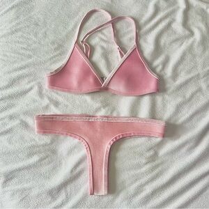 HOAKA SWIMWEAR NEOPRENE BIKINI SET - DOLA PINK VELVET